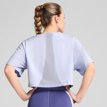  Puma Cloudspun Mesh Kadın Mavi Antrenman T-Shirt