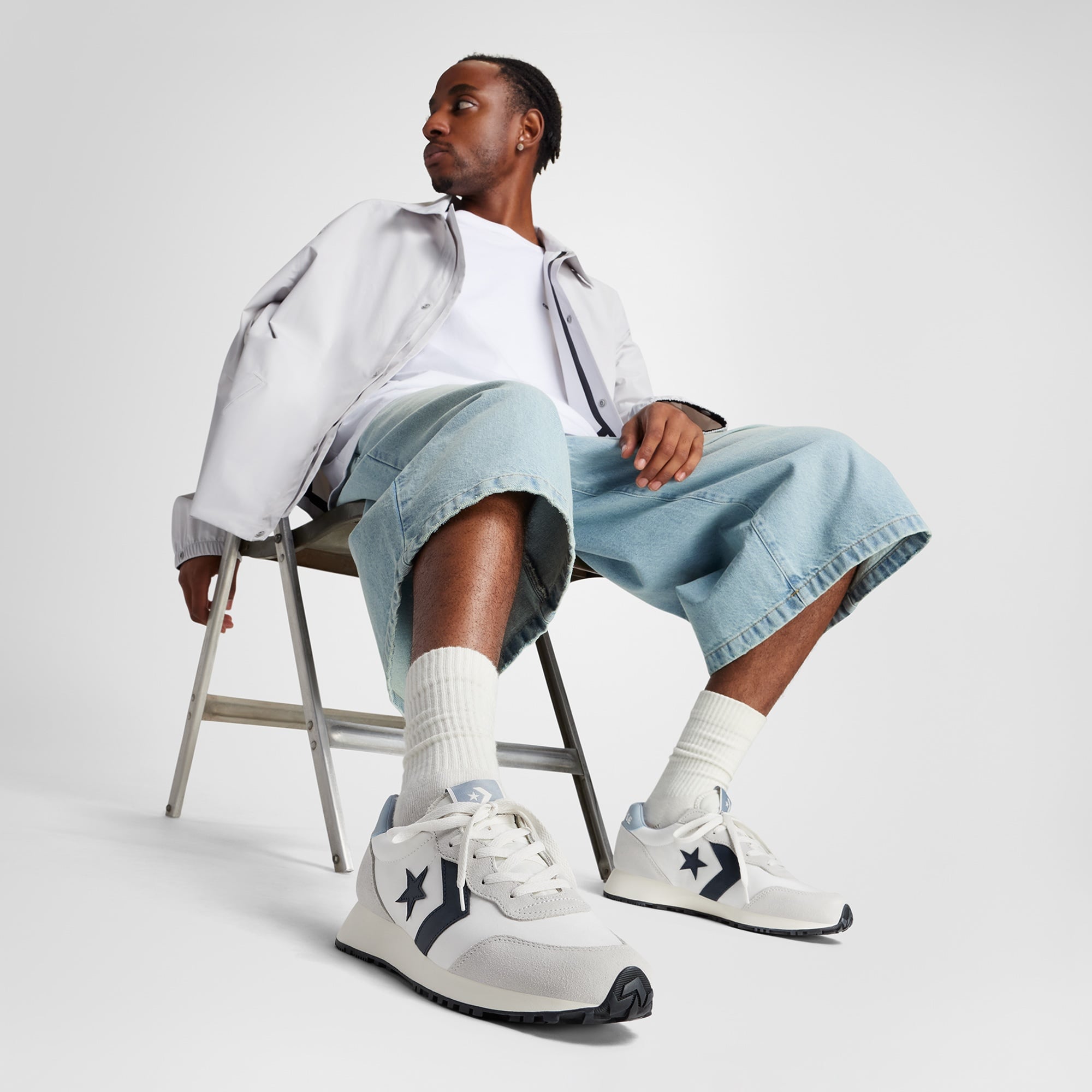 Converse Omega Trainer Unisex Gri Süet Sneaker