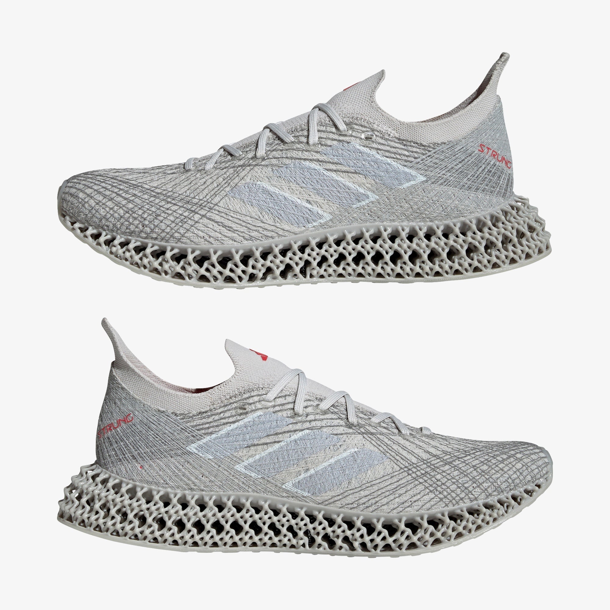 adidas 4Dfwd X Strung Erkek Gri Koşu Ayakkabısı