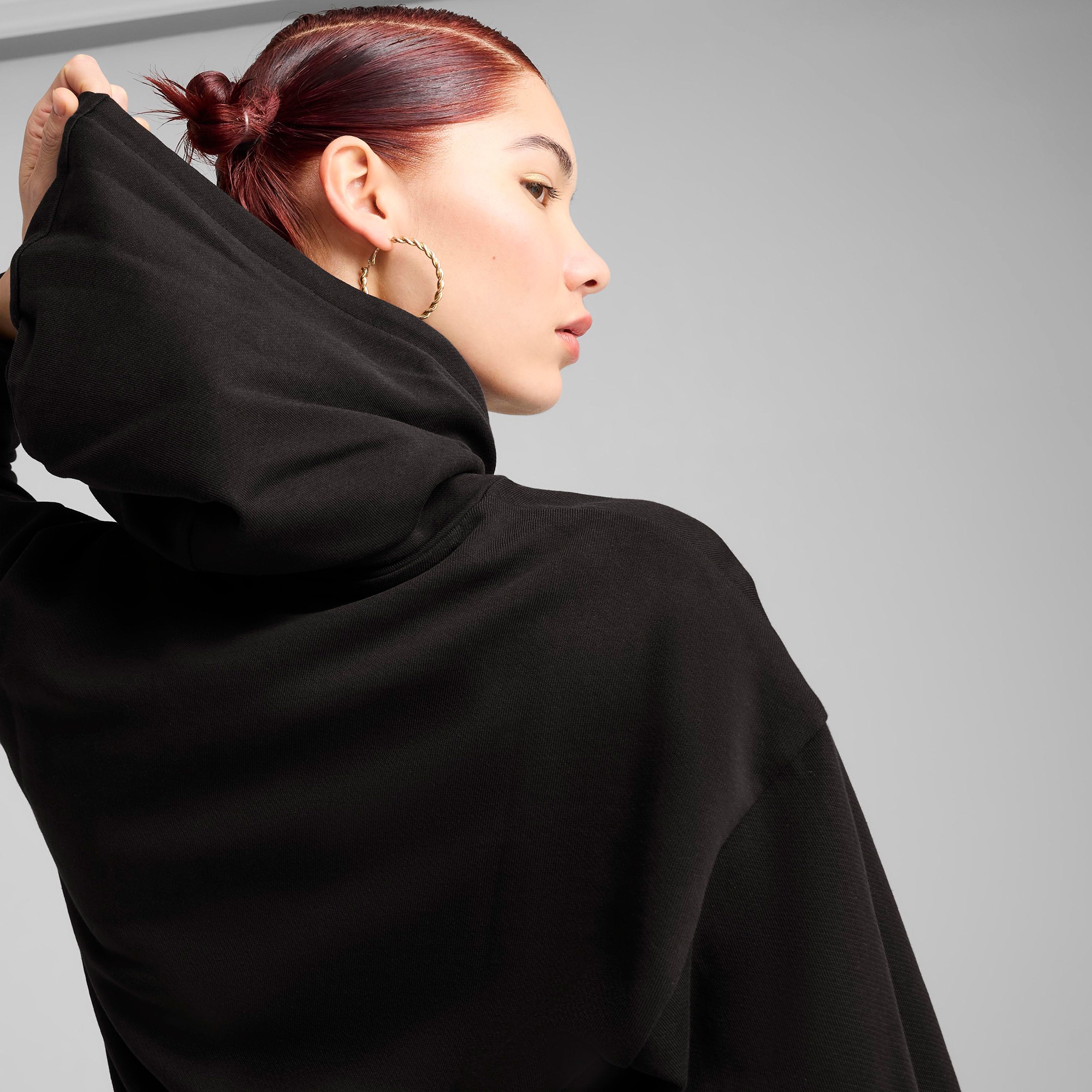 Puma Ess Elevated Comfort tr Kadın Siyah Sweatshirt