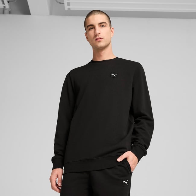  Puma Ess Elevated Crew Tr Erkek Siyah Sweatshirt