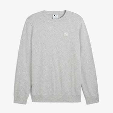  Puma Ess Elevated Crew Tr Erkek Gri Sweatshirt