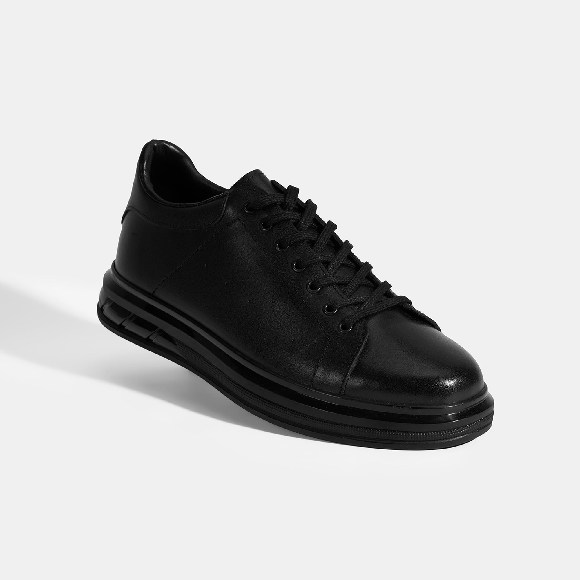 Siyama Siyah Erkek Bağcıklı Deri Günlük Ayakkabı