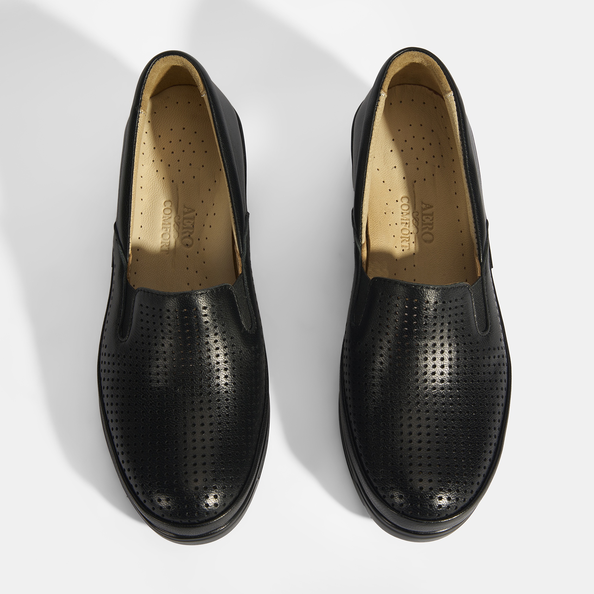 Kadın Siyah Deri DesaComfort Günlük Ayakkabı