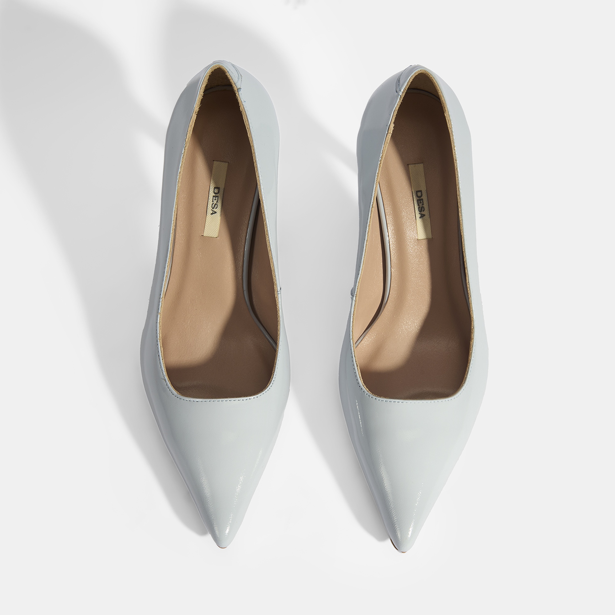 Kadın Mavi Rugan Topuklu Ayakkabı