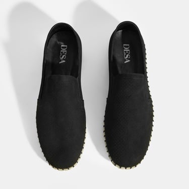  Dislina Siyah Erkek Deri Slip-On Günlük Ayakkabı