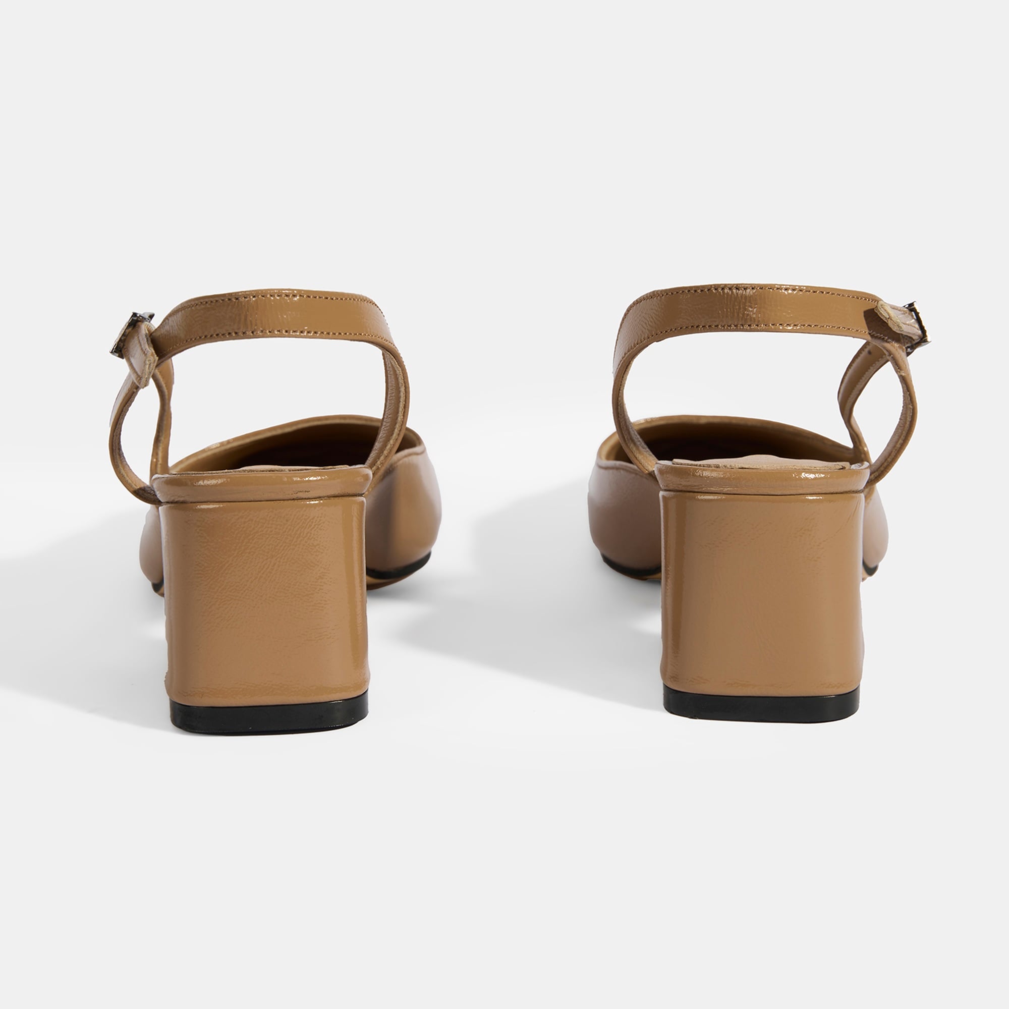 Kadın Kahve Deri Topuklu Klasik Ayakkabı