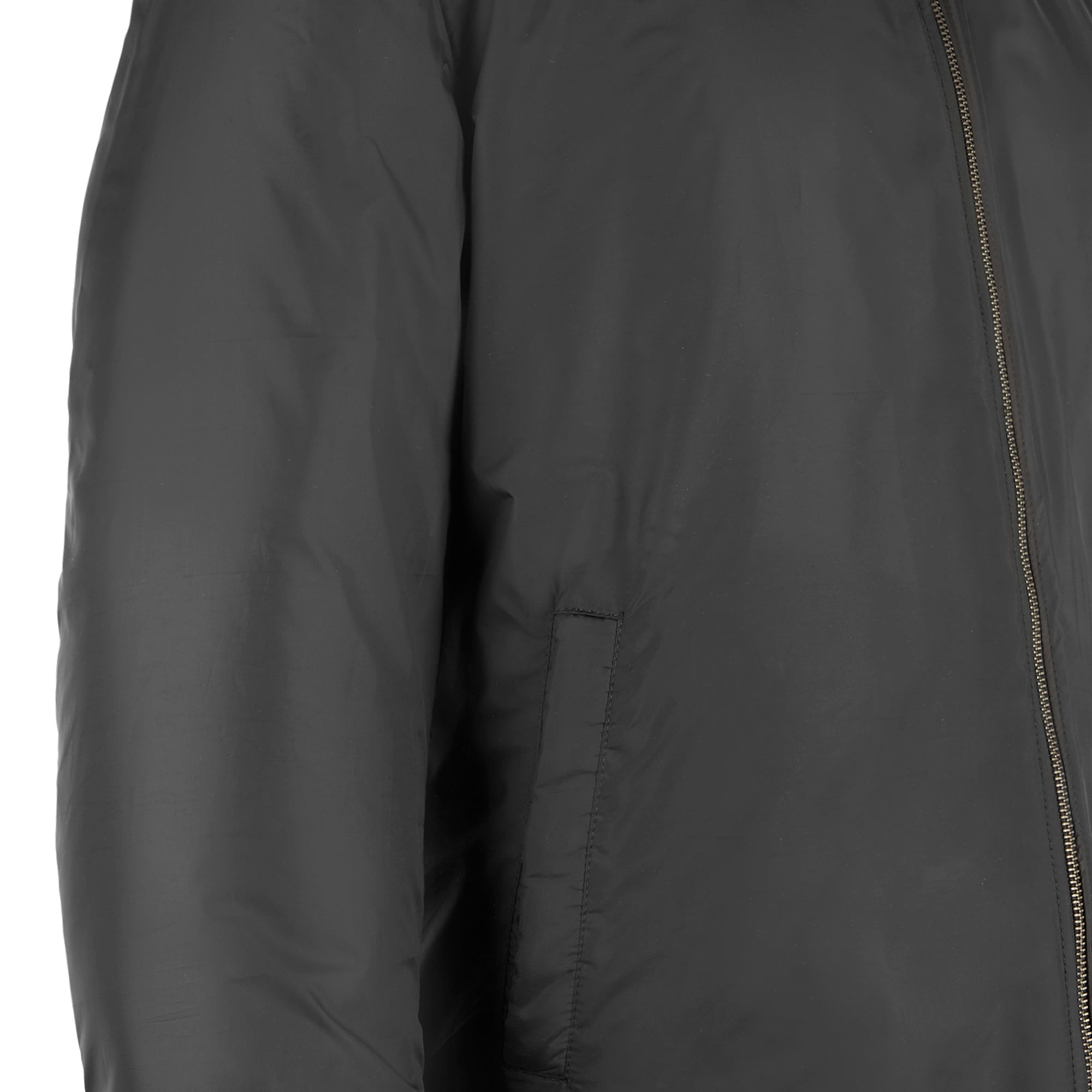 Alanzo Siyah Erkek Çift Taraflı Deri Bomber Ceket