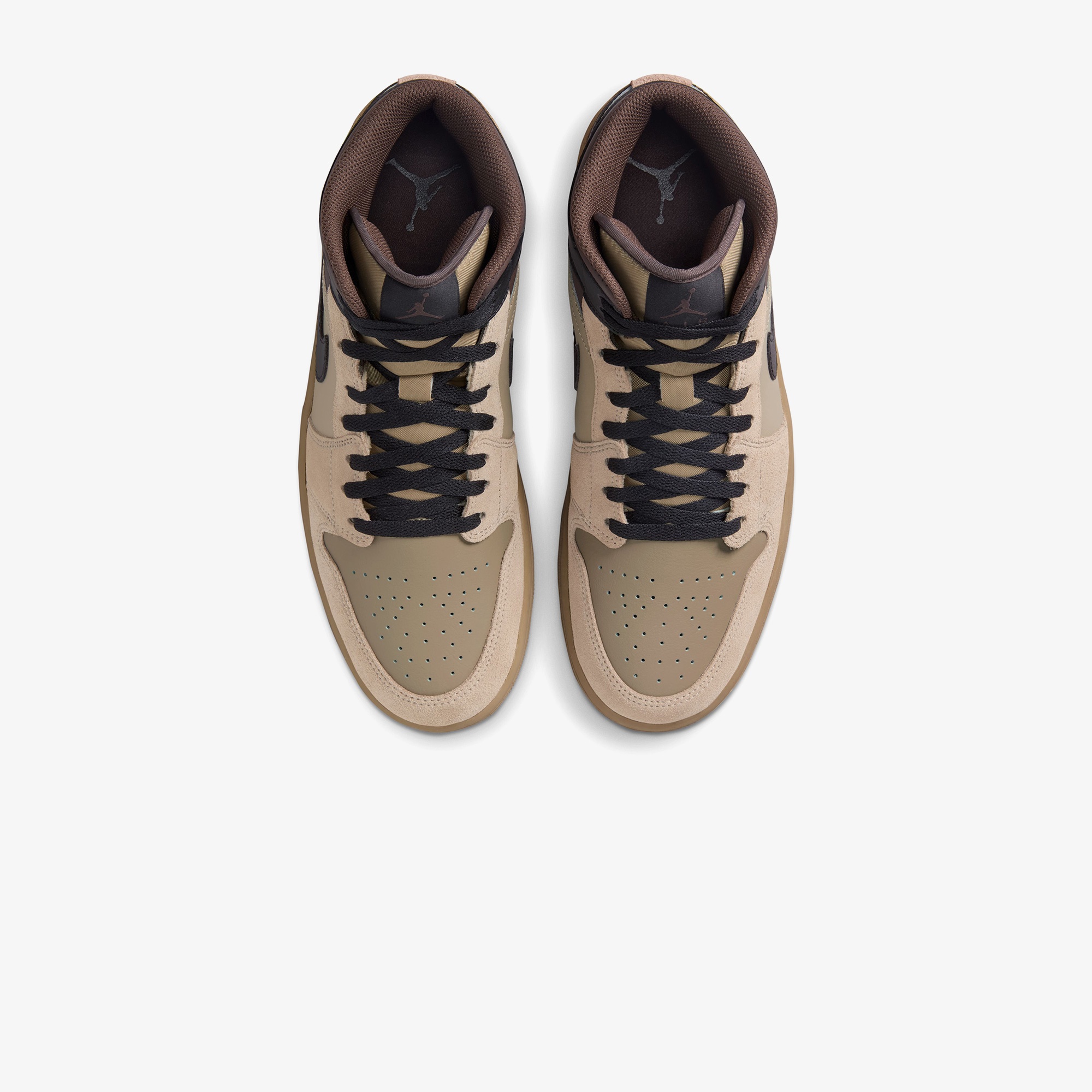 Jordan Air 1 Mid Erkek Kahverengi Spor Ayakkabı