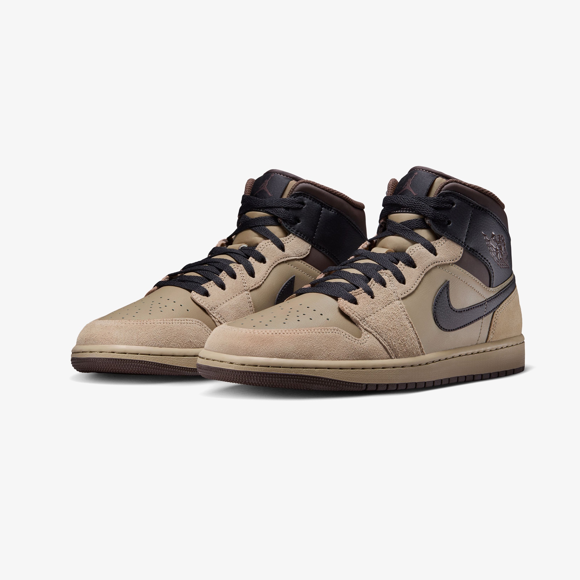 Jordan Air 1 Mid Erkek Kahverengi Spor Ayakkabı