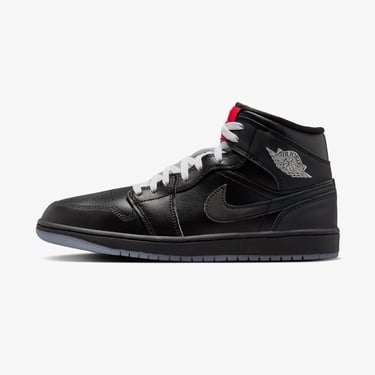  Jordan Air 1 Mid SE Erkek Siyah Spor Ayakkabı