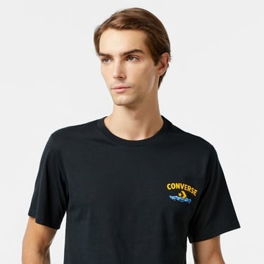  Converse Erkek Baskılı Siyah T-Shirt