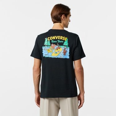  Converse Erkek Baskılı Siyah T-Shirt