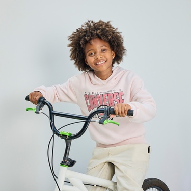  Converse Boxy Çocuk Pembe Hoodie