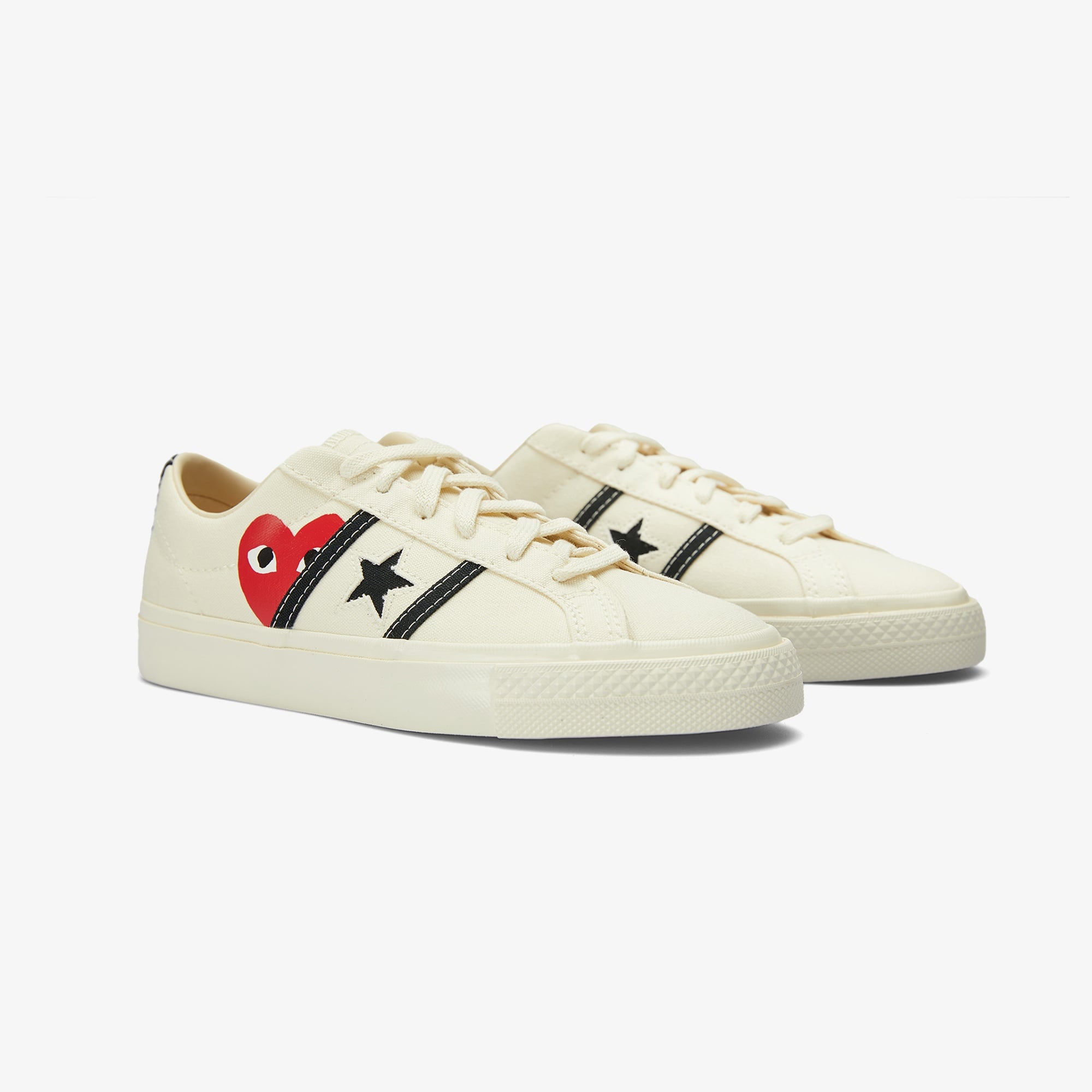 Converse x Comme Des Garçons Play One Star Academy Pro Unisex Beyaz Sneaker