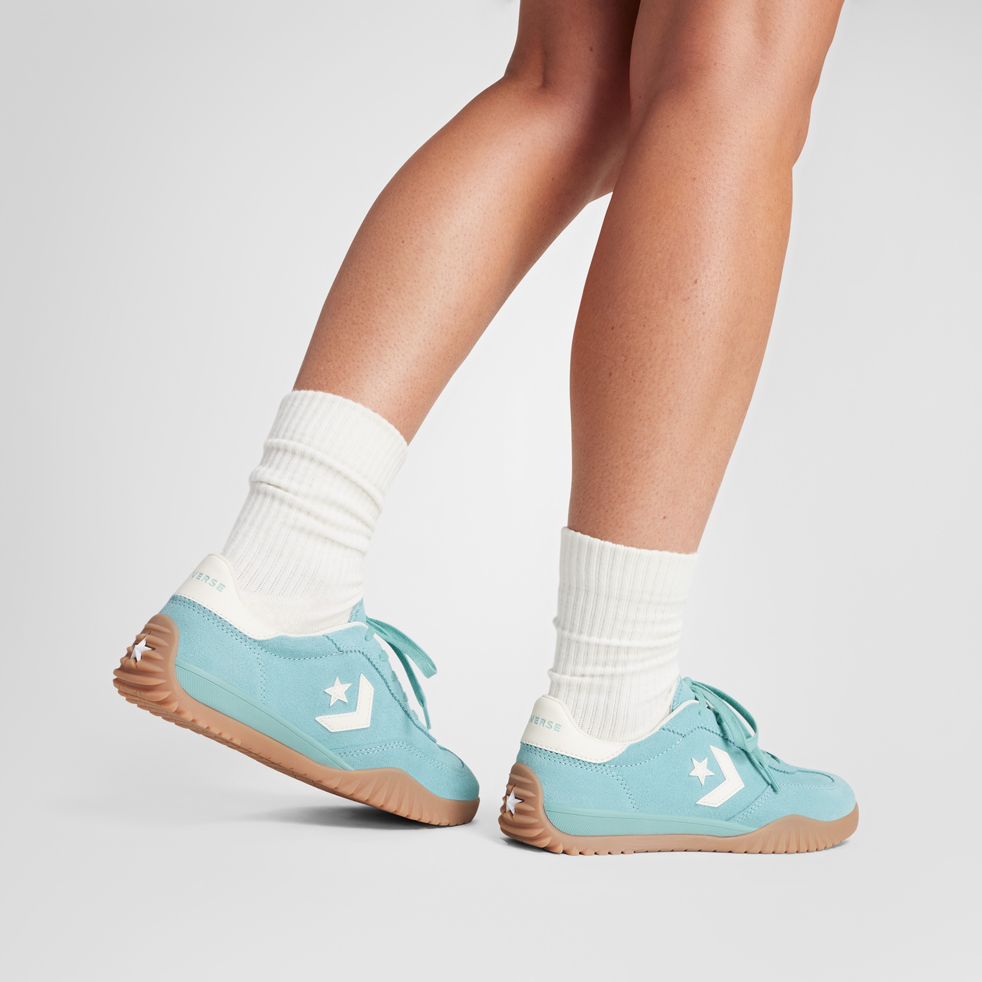 Converse Run Star Trainer Unisex Açık Mavi Süet Sneaker