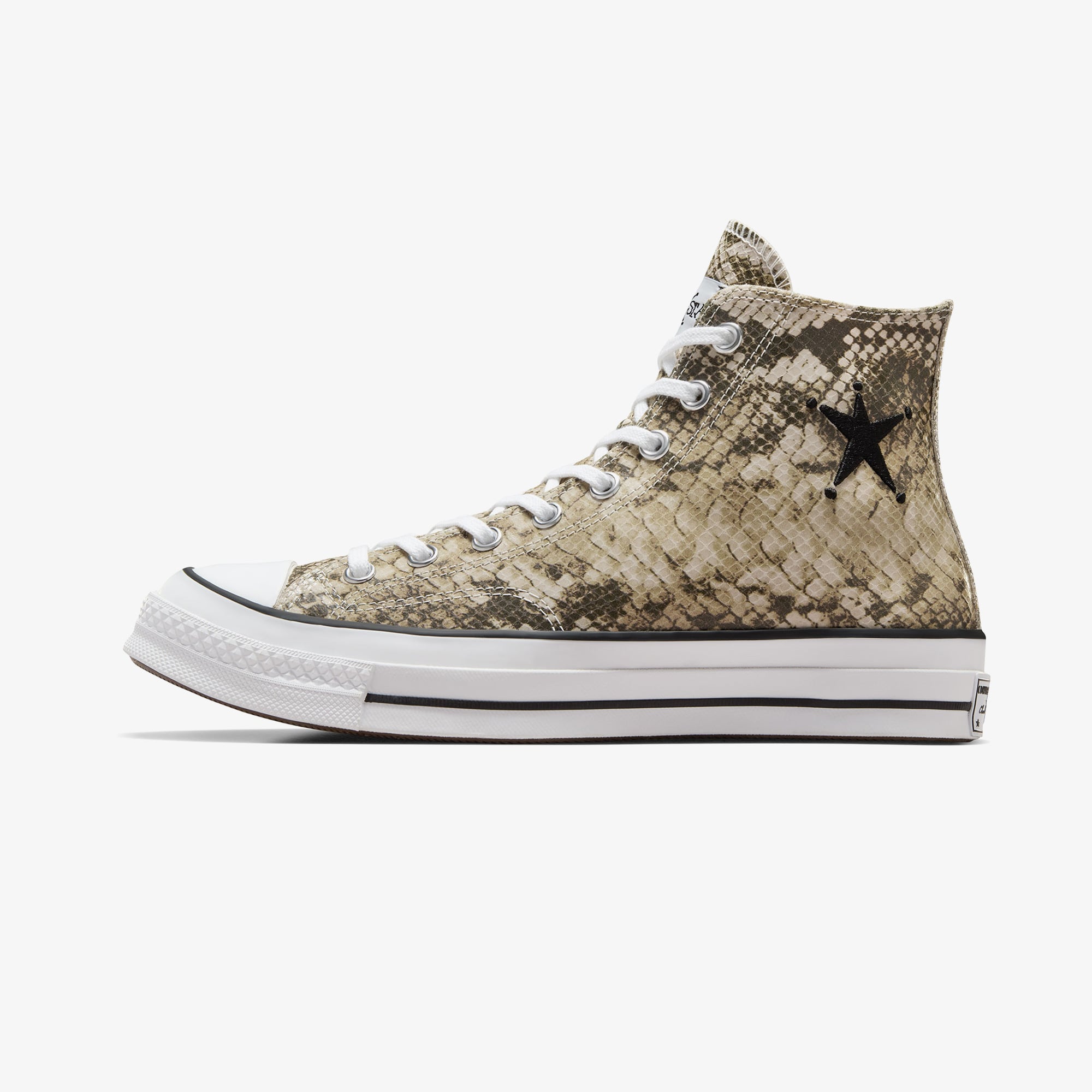 Converse Converse Gri x Stüssy Chuck 70 Unisex Bej Deri Sneaker | FashFed Gri - 10. görsel