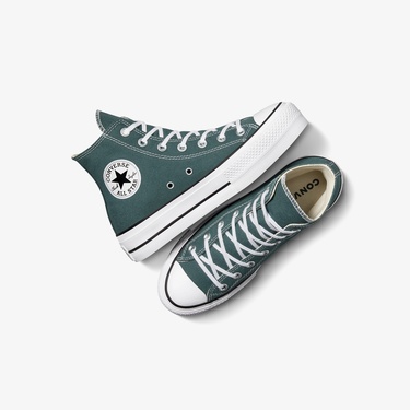 Converse Chuck Taylor All Star Lift Kadın Yeşil Platform Sneaker
