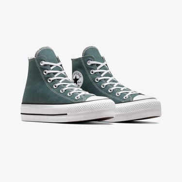  Converse Chuck Taylor All Star Lift Kadın Yeşil Platform Sneaker