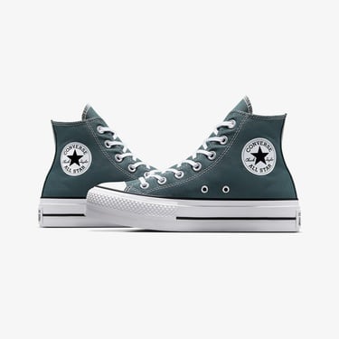  Converse Chuck Taylor All Star Lift Kadın Yeşil Platform Sneaker