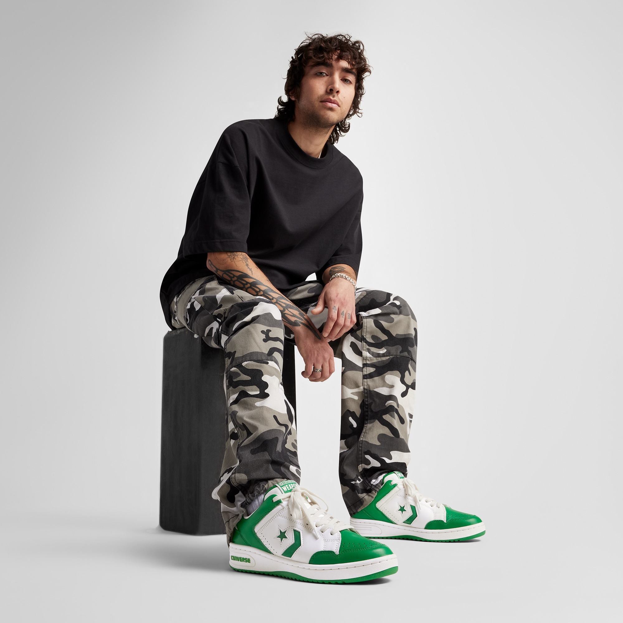 Converse Weapon Unisex Yeşil Deri Sneaker