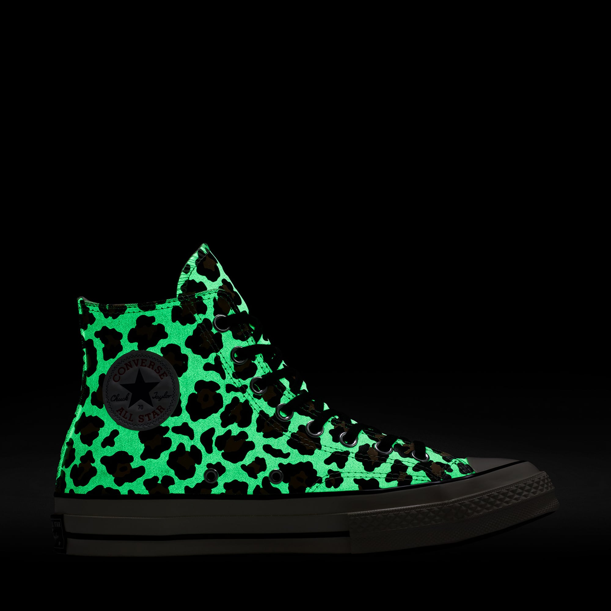 Converse Chuck 70 Leopard Print Unisex Krem Sneaker - Görsel 9