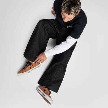  Converse One Star Pro Unisex Turuncu Süet Sneaker