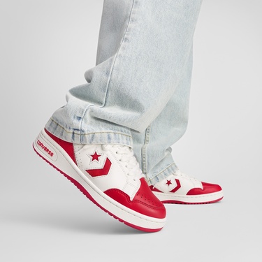  Converse Weapon Unisex Kırmızı Deri Sneaker