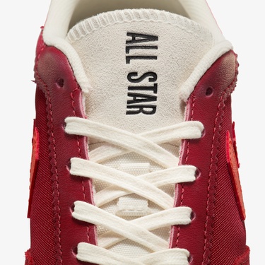  Converse Run Star Trainer Unisex Kırmızı Deri Sneaker