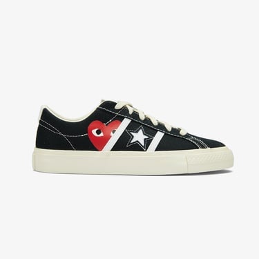  Converse x Comme Des Garçons Play One Star Academy Pro Unisex Siyah Sneaker
