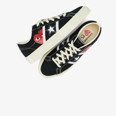  Converse x Comme Des Garçons Play One Star Academy Pro Unisex Siyah Sneaker