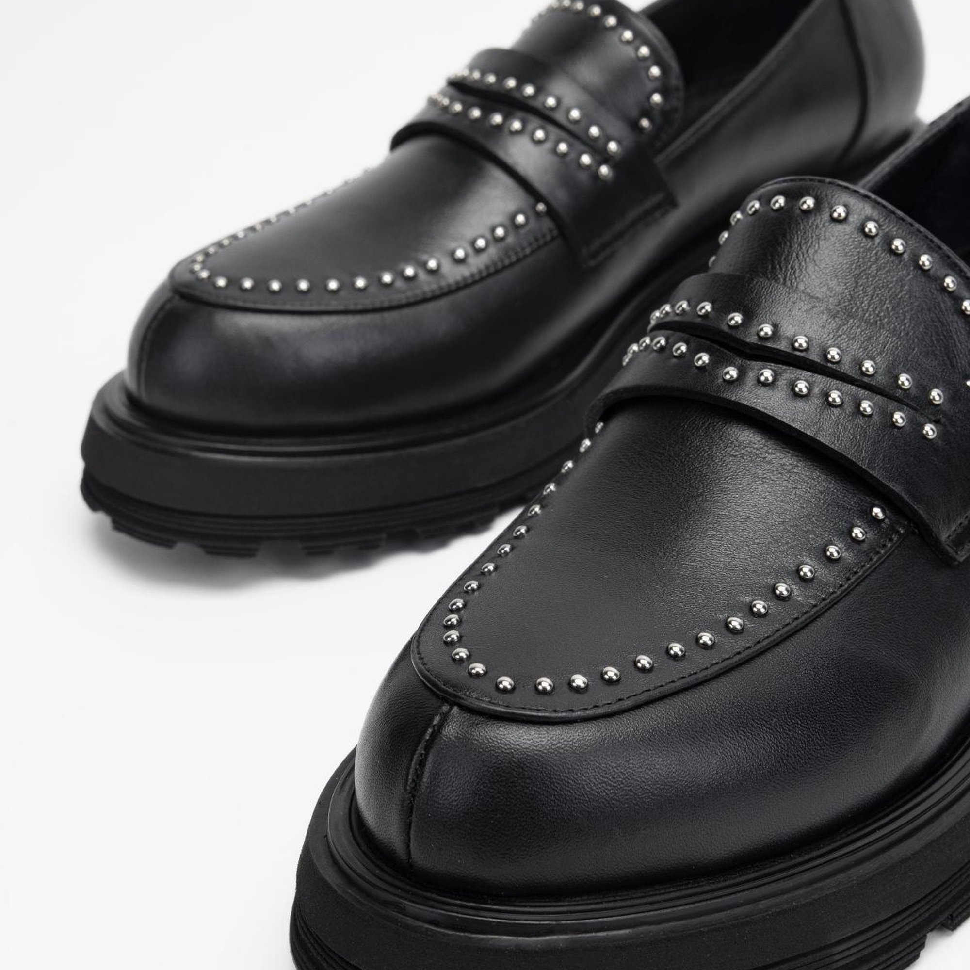 Valmenti Kadın Siyah Hakiki Deri Loafer Ayakkabı