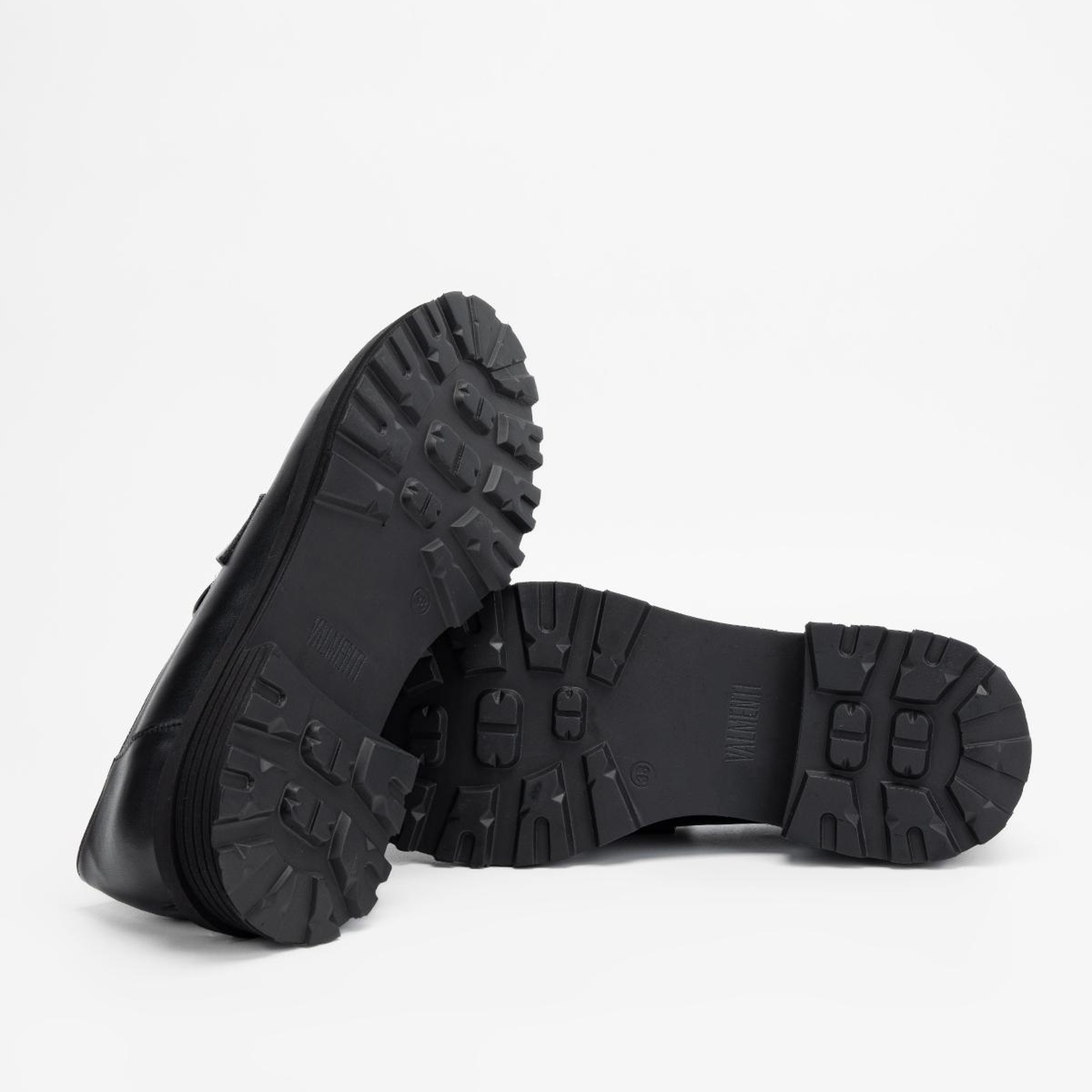 Valmenti Kadın Siyah Hakiki Deri Loafer Ayakkabı