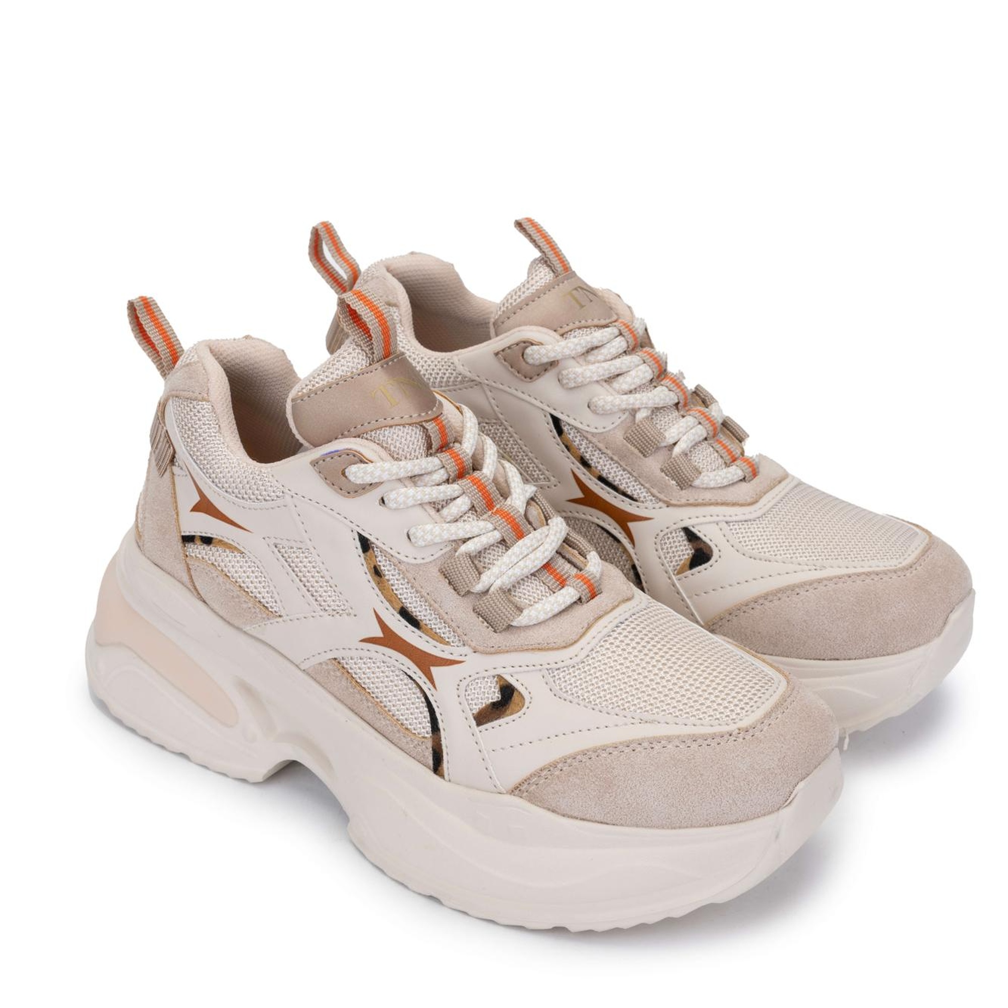 Tamer Tanca Kadın Tekstil/Vegan Bej Sneakers & Spor Ayakkabı