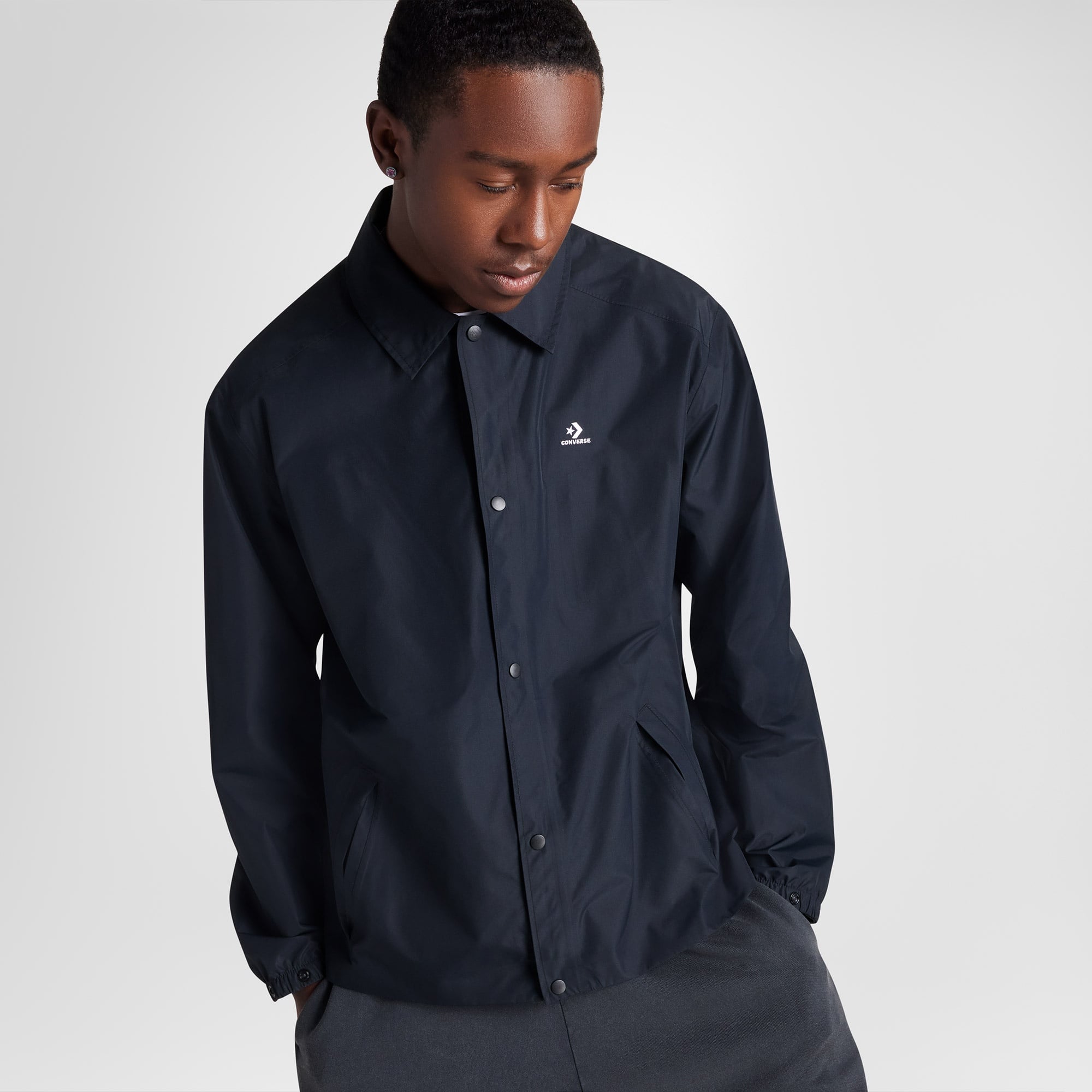 Converse Erkek Siyah Yağmurluk