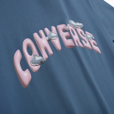  Converse Erkek Baskılı Mavi T-Shirt