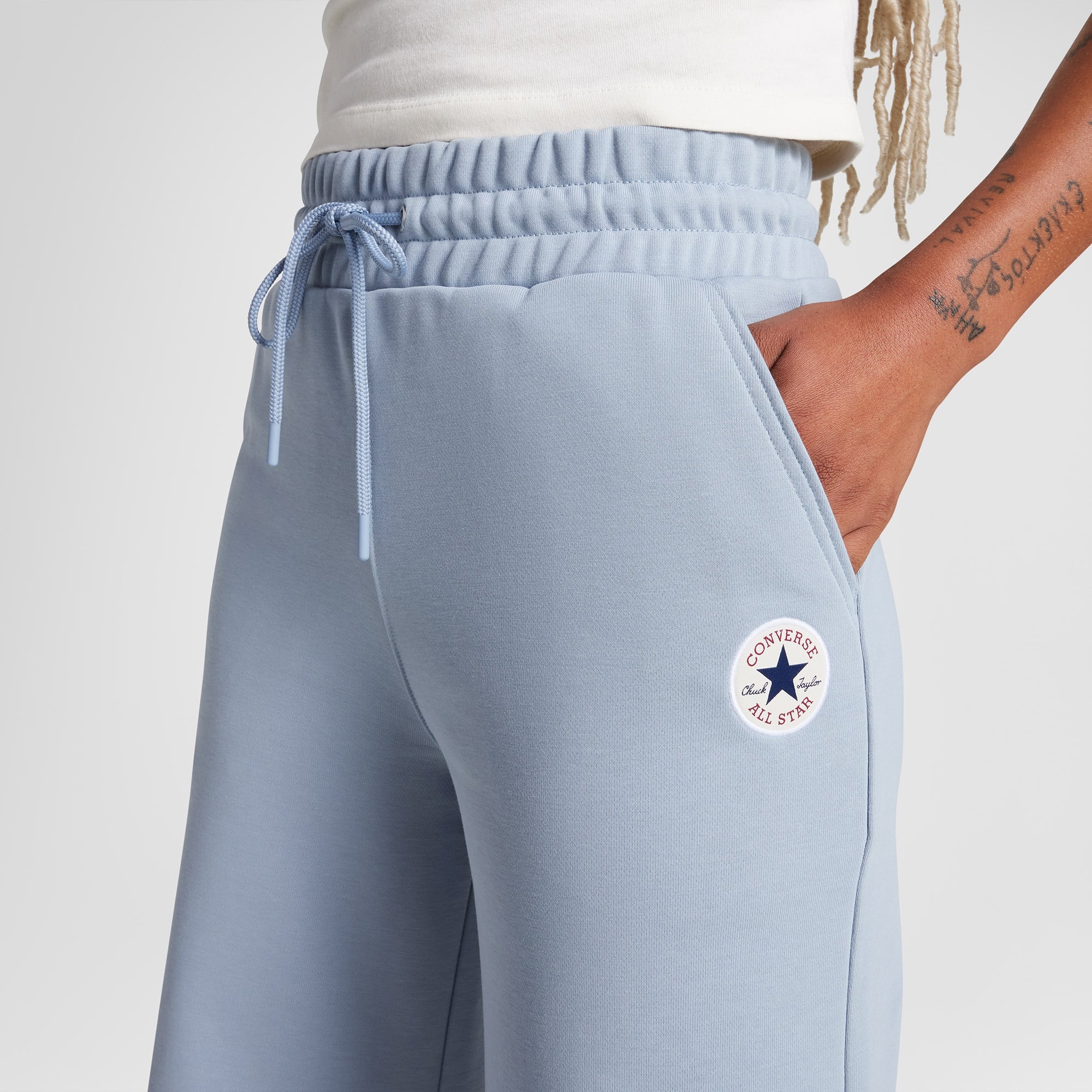 Converse Kadın Loose Fit Mavi Eşofman Altı