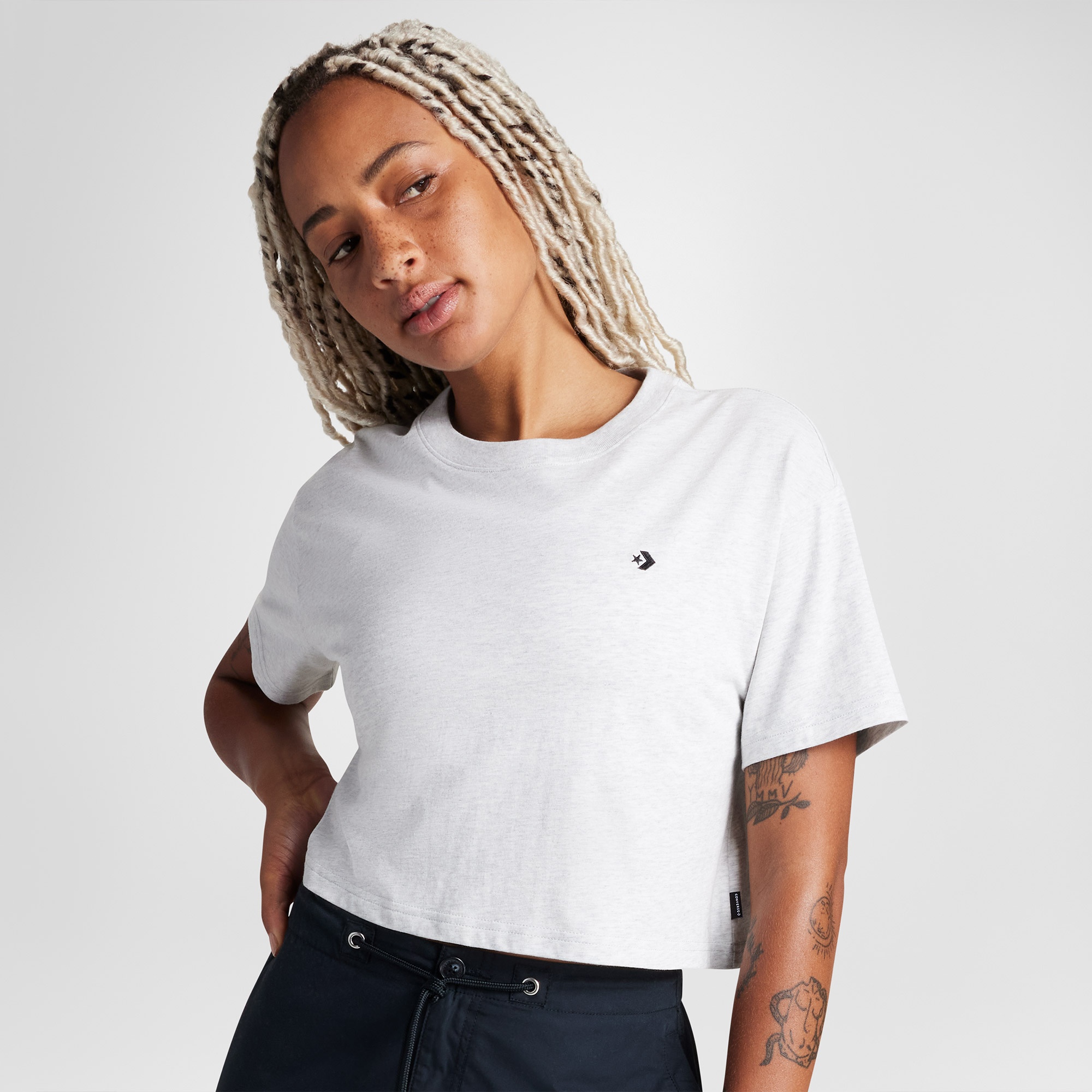 Converse Kadın Gri T-Shirt