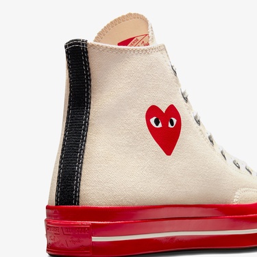  Converse X Comme Des Garçons Play Chuck 70 Unisex Krem Sneaker