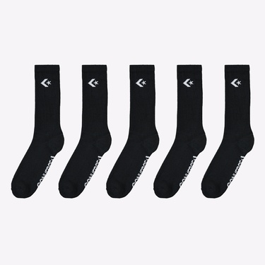  Converse Star Chevron Erkek 3'lü Siyah Uzun Çorap