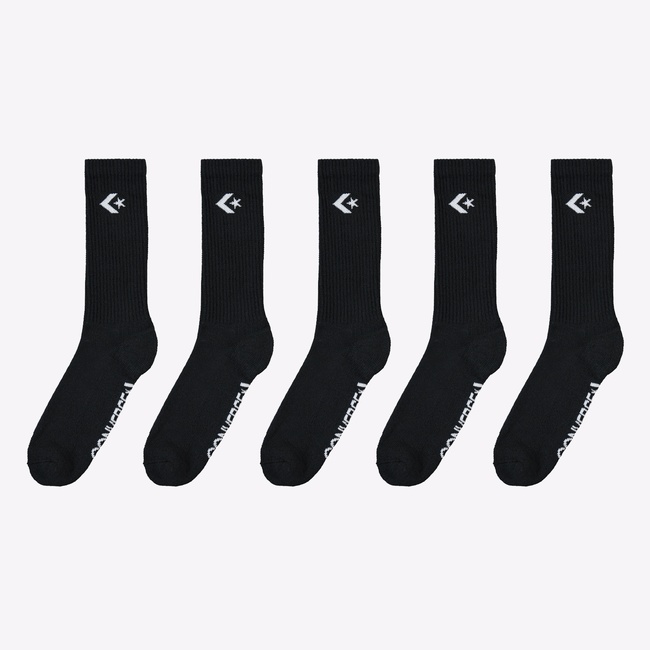  Converse Star Chevron Erkek 3'lü Siyah Uzun Çorap