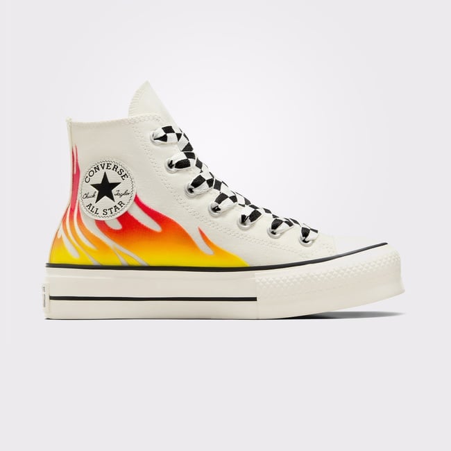  Converse Chuck Taylor All Star Lift Kadın Krem Platform Sneaker