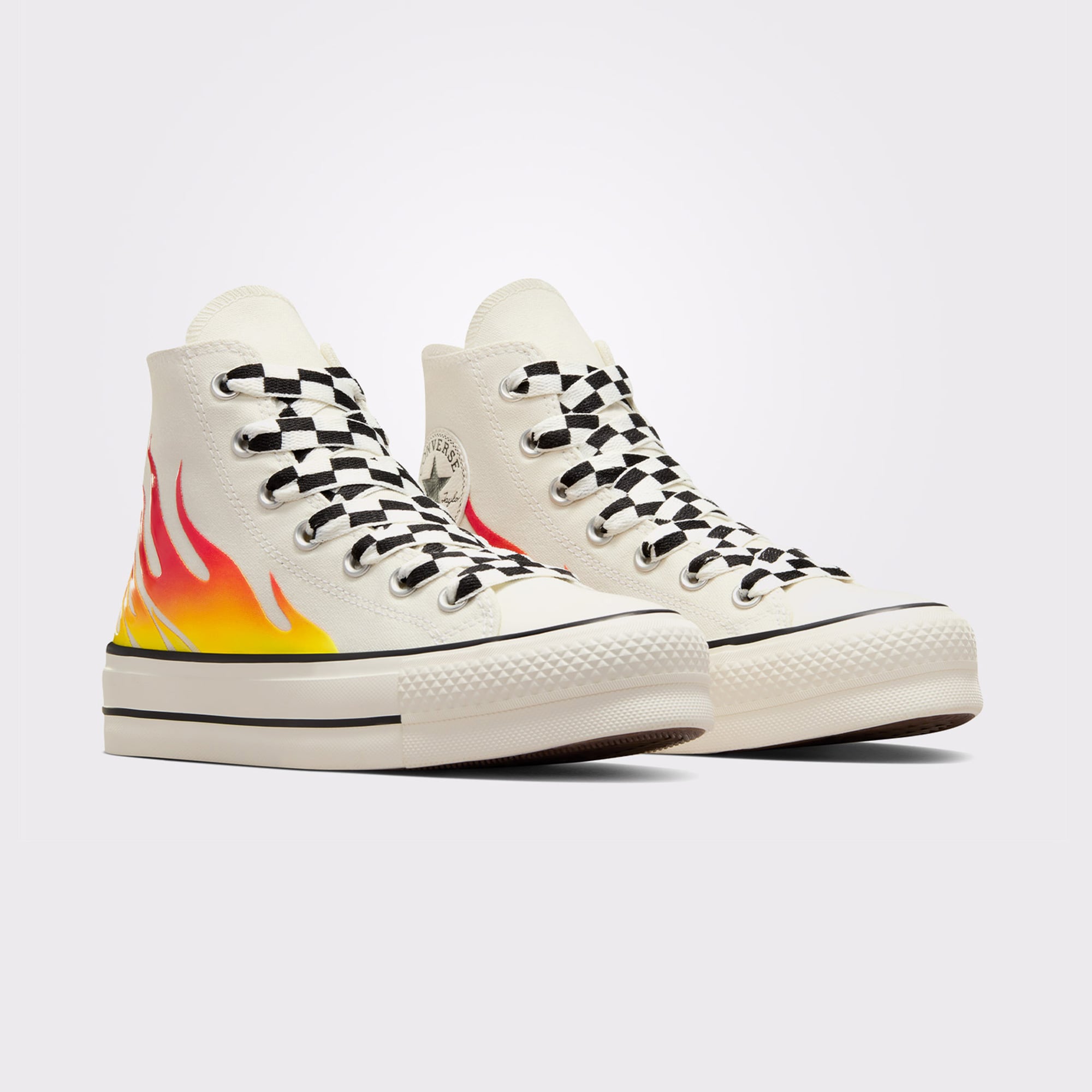 Converse Converse Bej Chuck Taylor All Star Lift Kadın Krem Platform Sneaker | FashFed Bej - 3. görsel
