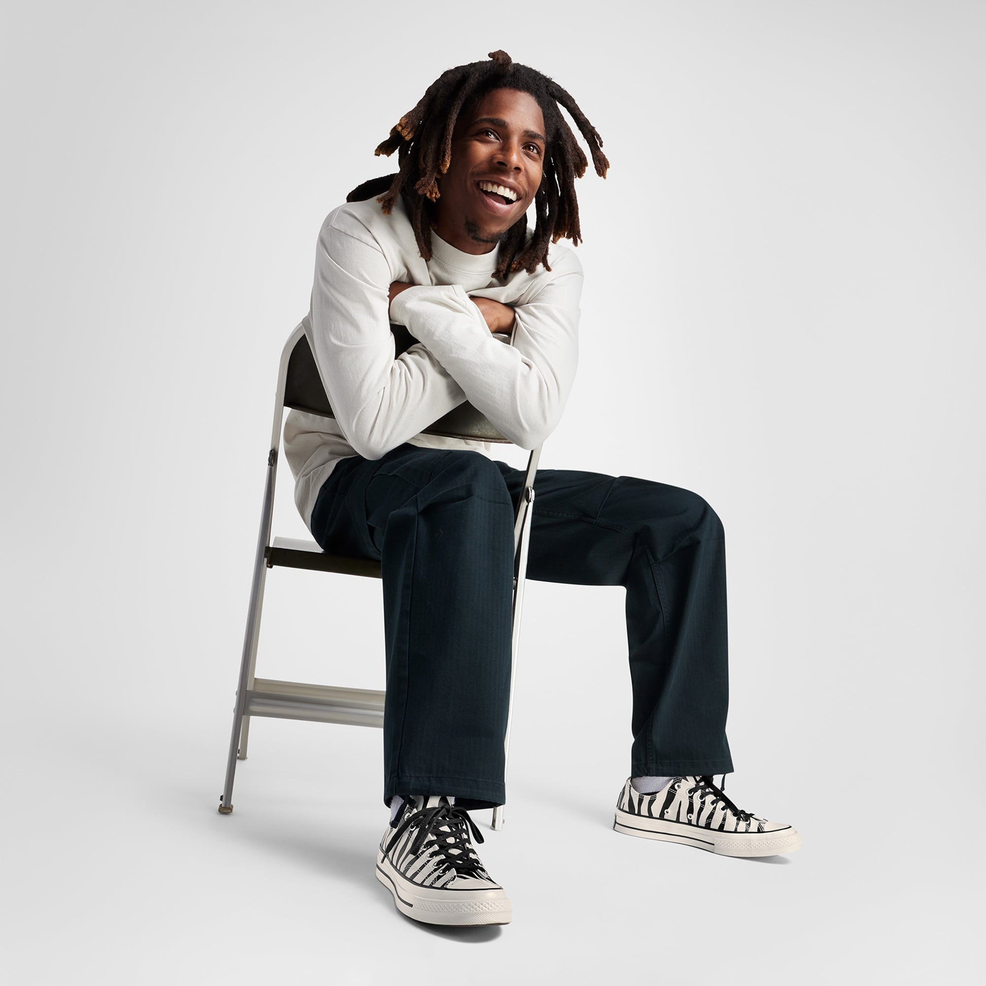 Converse Chuck 70 Zebra Print Unisex Bej Sneaker