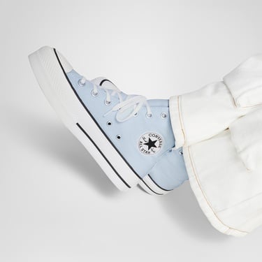  Converse Chuck Taylor All Star Lift Kadın Mavi Platform Sneaker