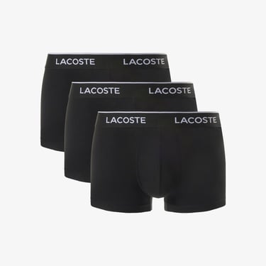  Lacoste Erkek 3'lü Siyah Boxer