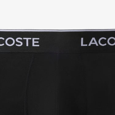  Lacoste Erkek 3'lü Siyah Boxer