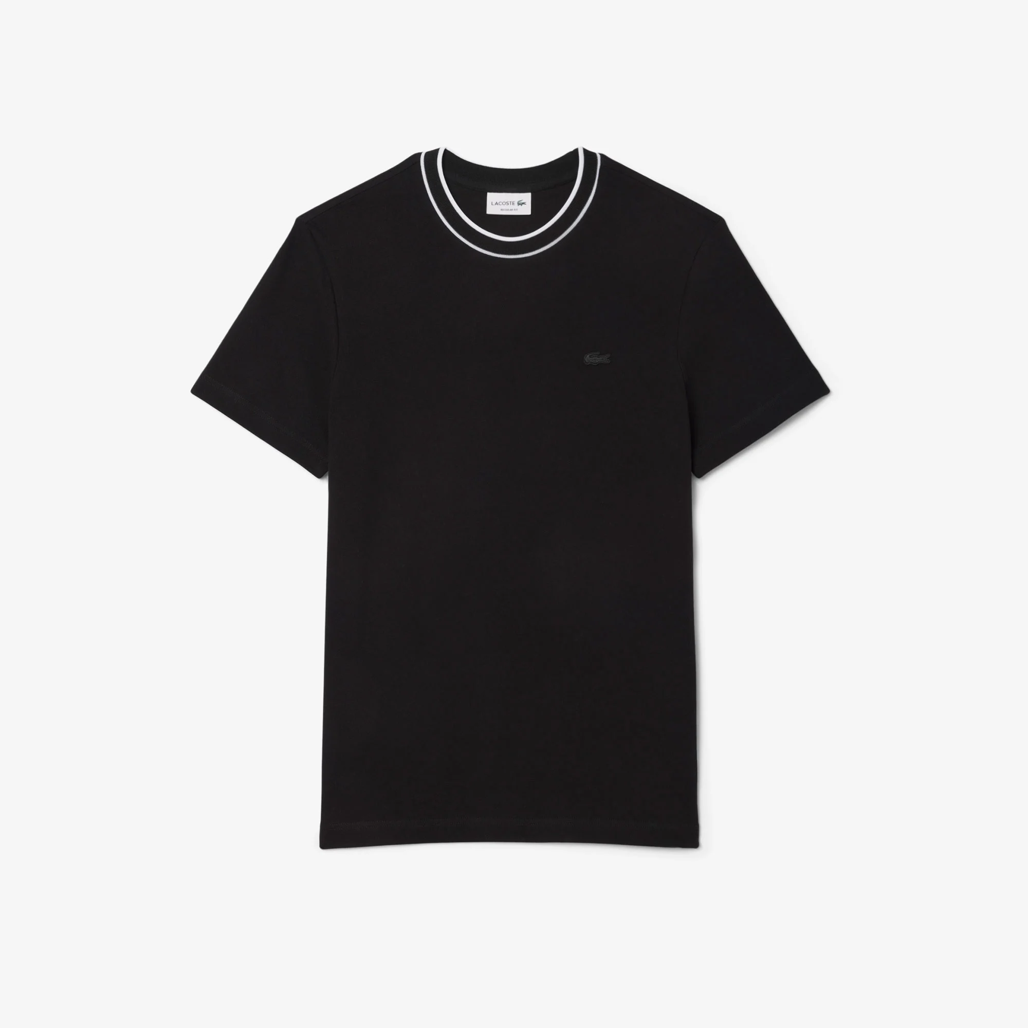 Lacoste Erkek Regular Fit Bisiklet Yaka Siyah T-Shirt