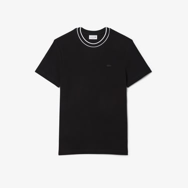  Lacoste Erkek Regular Fit Bisiklet Yaka Siyah T-Shirt