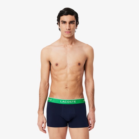  Lacoste Erkek 3'lü Lacivert Boxer